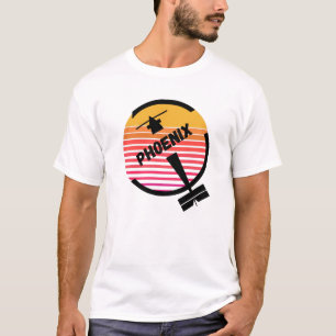 PHX Phoenix Airport, Arizona - Retro Plane T-Shirt