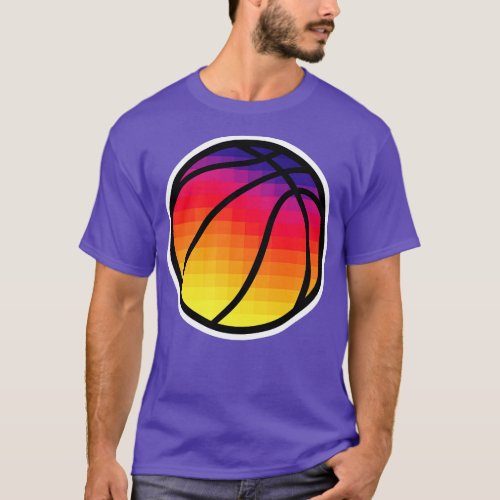 PHX Sunset Basketball White T_Shirt