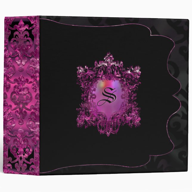 Phylaspring Elegant Beauty Monogram Binder (Front/Spine)