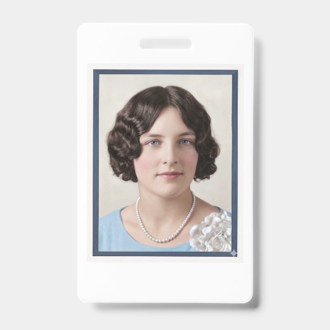 Phyllis Talla Johnson Westerfield postcard Badge (Front)