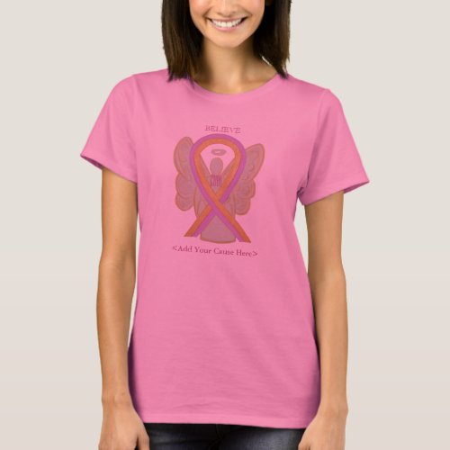 Phyllodes Tumor Awareness Ribbon Angel Art Shirt