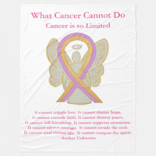 Phyllodes Tumor Awareness Ribbon Cancer Blanket