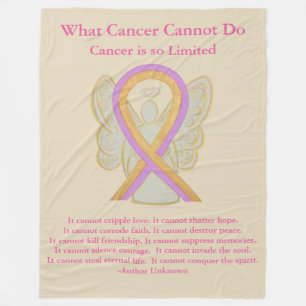 Phyllodes Tumor Awareness Ribbon Fleece Blankets