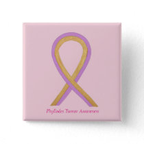 Phyllodes Tumor Awareness Ribbon Pin Buttons