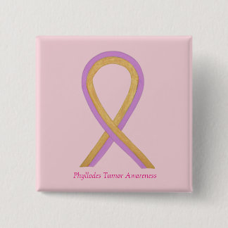 Phyllodes Tumor Awareness Ribbon Pin Buttons