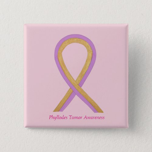 Phyllodes Tumor Awareness Ribbon Pin Buttons