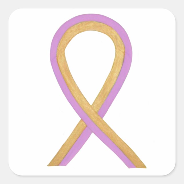 Phyllodes Tumor Awareness Ribbon Sticker Decals (Front)