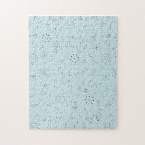 Physic diagram pattern  jigsaw puzzle