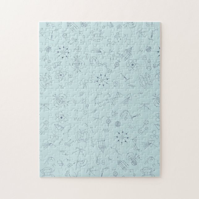 Physic diagram pattern  jigsaw puzzle (Vertical)