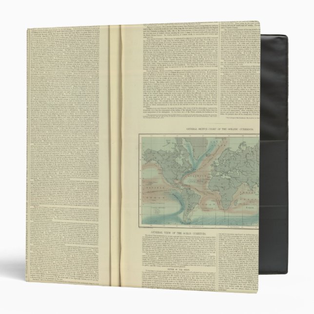 Physical Chart of the Atlantic Ocean continued 3 Ring Binder (Front/Inside)