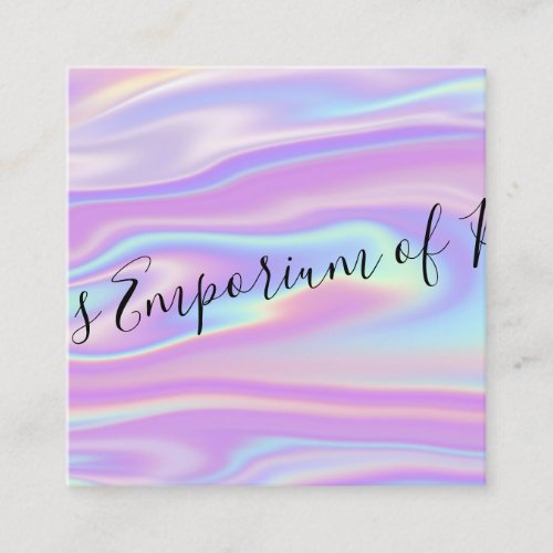  Physical Education Holograph Social Pink Logo Square Business Card