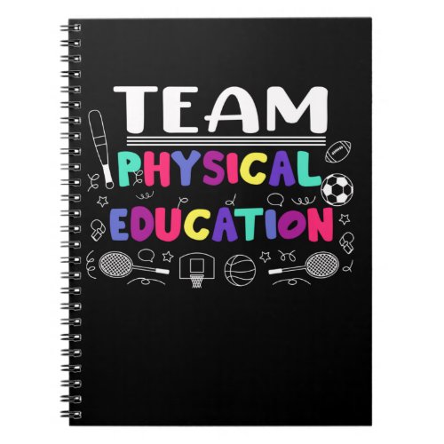 Physical Education Teacher Cute Sports Teaching Notebook