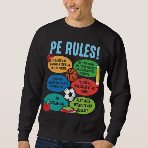 Physical Education Teacher PE sport Educator Sweatshirt