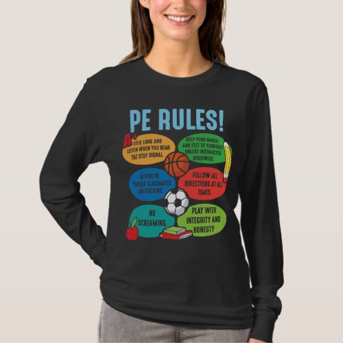Physical Education Teacher PE sport Educator T_Shirt