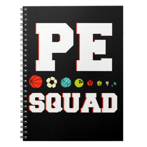 Physical Education Teacher Sports PE Notebook