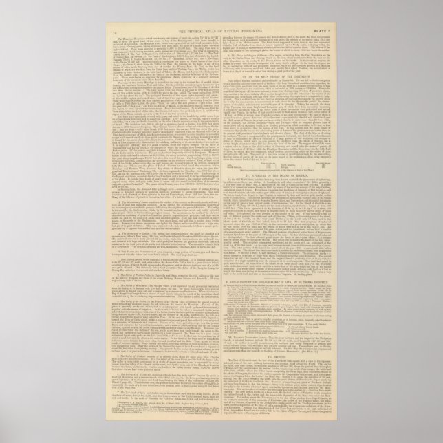 Physical Features of Europe, Asia Poster (Front)