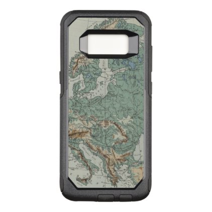 Physical Map of Europe OtterBox Commuter Samsung Galaxy S8 Case