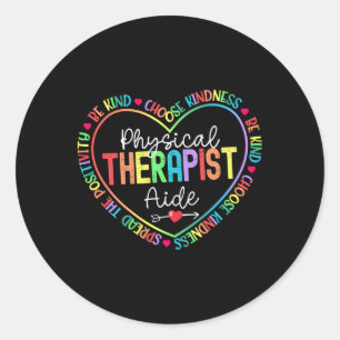 Physical Therapist Aide Pt Physical Therapy Physio Classic Round Sticker