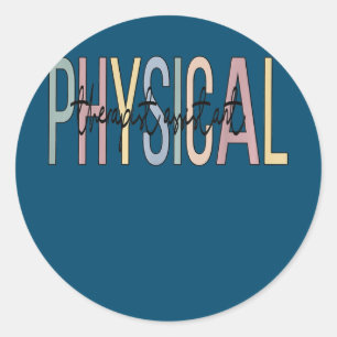 Physical Therapist Assistant Boho PTA Classic Round Sticker