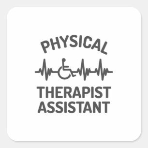 Physical Therapist Assistant, PTA Square Sticker