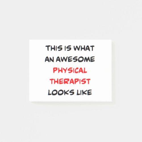 physical therapist awesome post_it notes