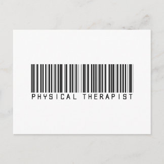Physical Therapist Bar Code Postcard