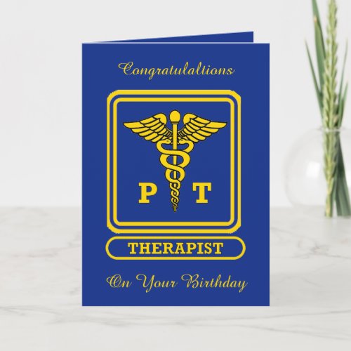 Physical Therapist Birthday Card