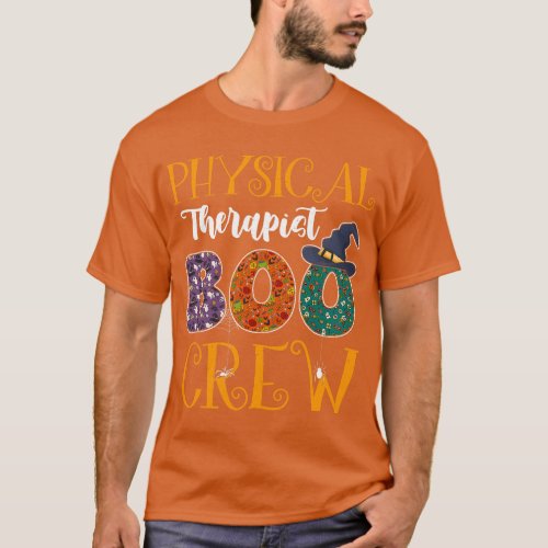 Physical Therapist Boo Crew Nurse Halloween Ghost  T_Shirt