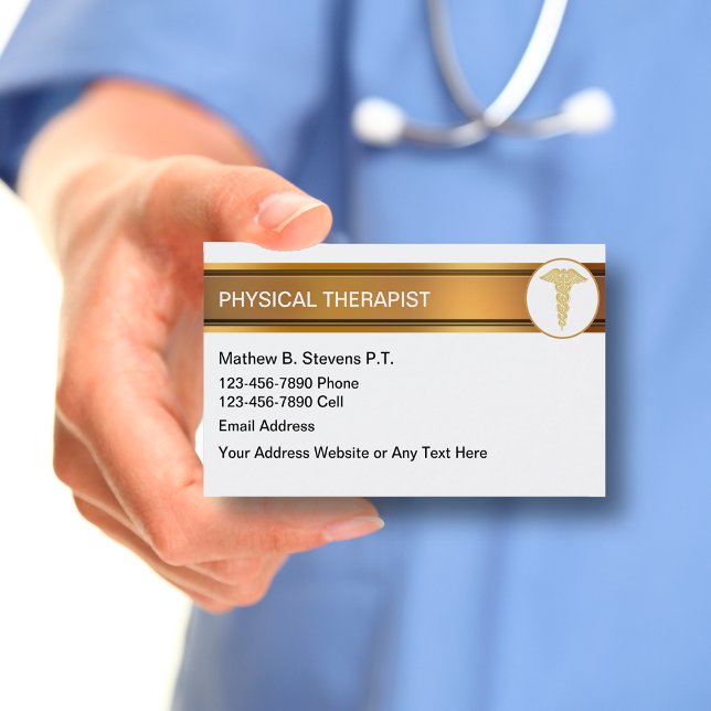 Physical Therapist Business Cards (Creator Uploaded)