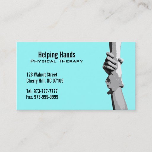 Customizable Physical Therapist Business Cards
