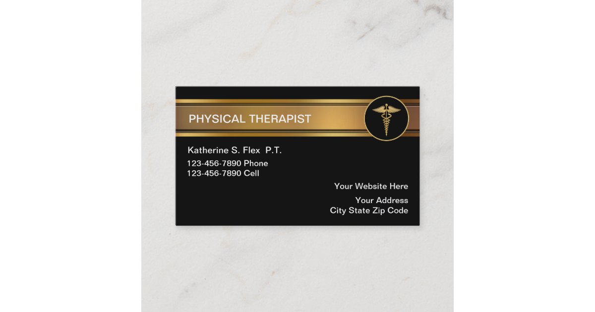 Physical Therapist Business Cards