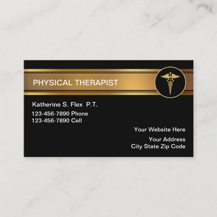 Physical Therapist Business Cards