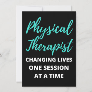Physical Therapist Changing Lives One Session Thank You Card