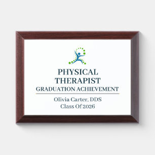 Physical Therapist Custom Name Since Year Award Plaque