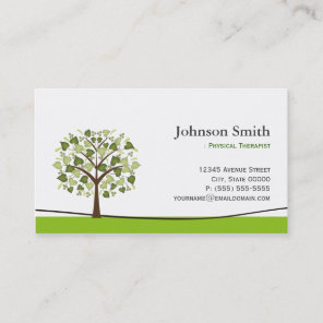 Physical Therapist - Elegant Wish Tree Business Card