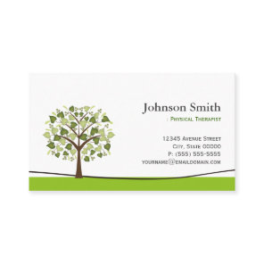 Physical Therapist - Elegant Wish Tree Business Card