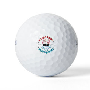 Physical Therapist Fixing Pains and Making Gains Golf Balls