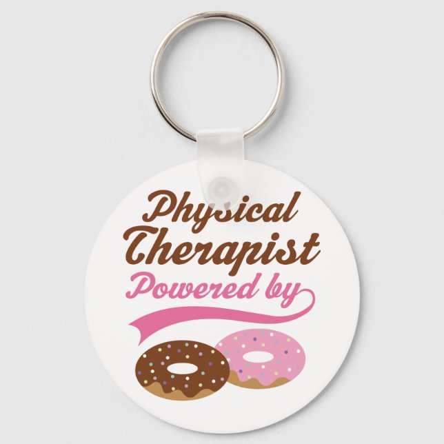 Physical Therapist Funny Gift Keychain (Front)