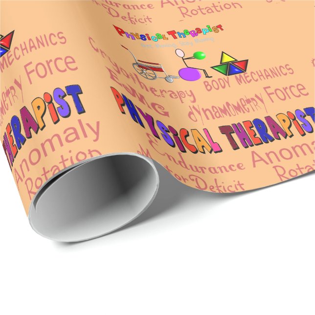 Physical Therapist Gift Wrap Paper (Roll Corner)