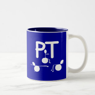 Physical Therapist Gifts Unique Graphics Two-Tone Coffee Mug