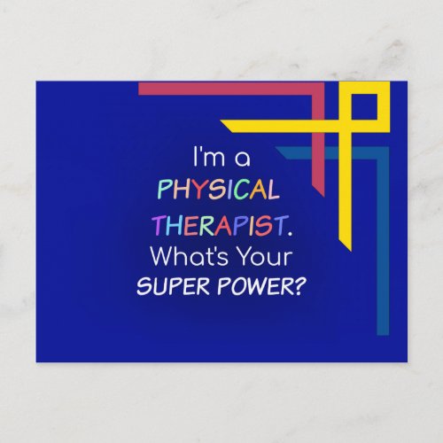 Physical Therapist humor Postcard