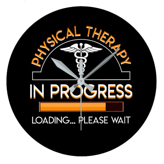 Physical Therapist In Progress Loading Large Clock