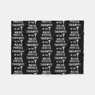 Physical Therapist In The Making Physical Therapy Fleece Blanket