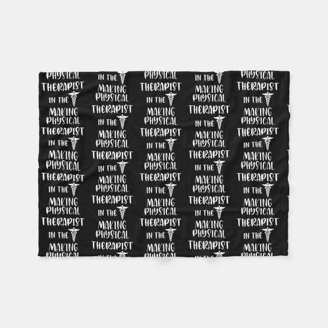 Physical Therapist In The Making Physical Therapy Fleece Blanket (Front (Horizontal))