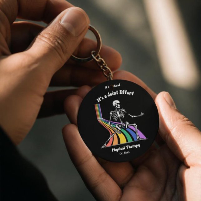 Physical Therapist "It's a Joint Effort" skeleton Keychain (Creator Uploaded)