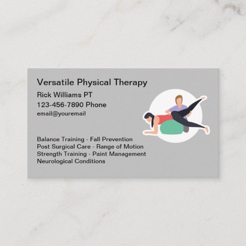 Physical Therapist Medical Business Cards