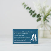 Physical Therapist Medical Clinic Business Card (Standing Front)