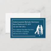 Physical Therapist Medical Clinic Business Card (Front/Back)