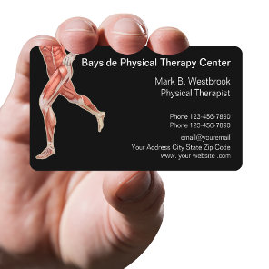 Physical Therapist Modern Muscles Graphic Business Card