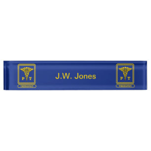 Physical Therapist Nameplate